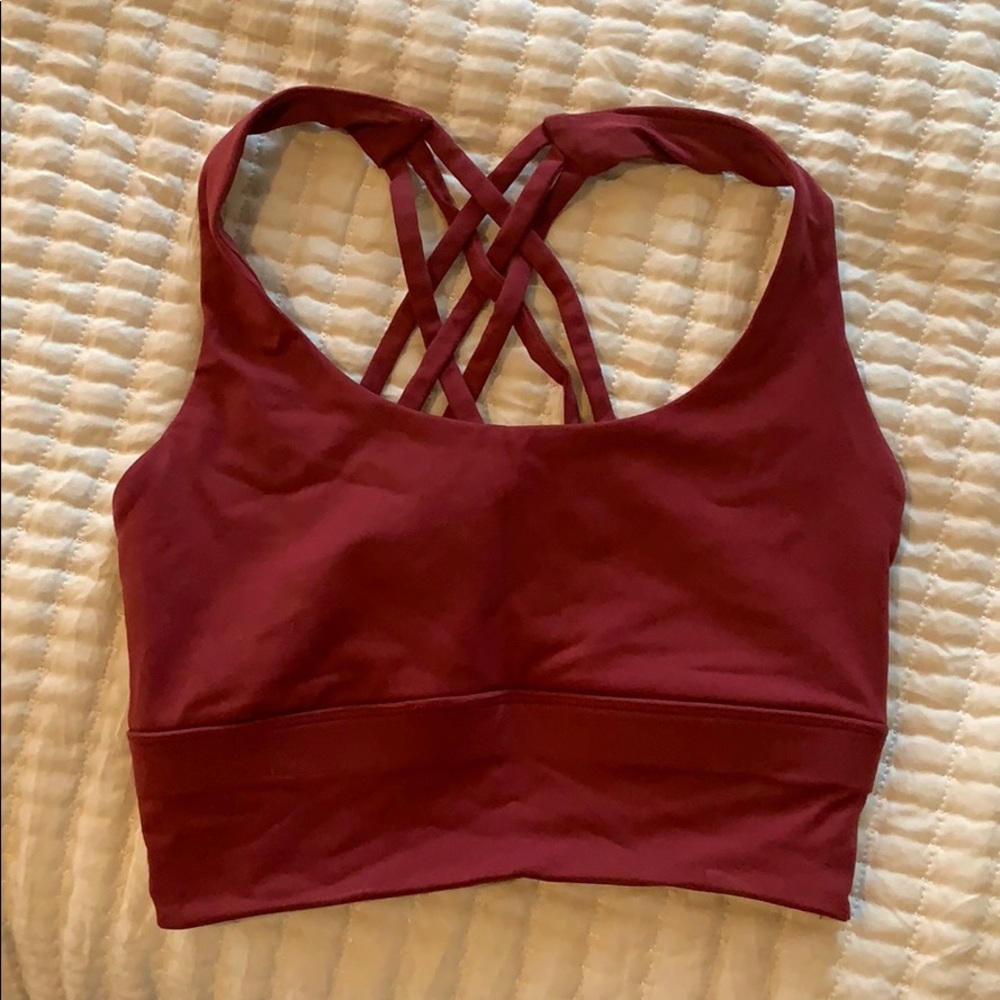 red Forever 21 activewear sports bra (NEVER WORN)